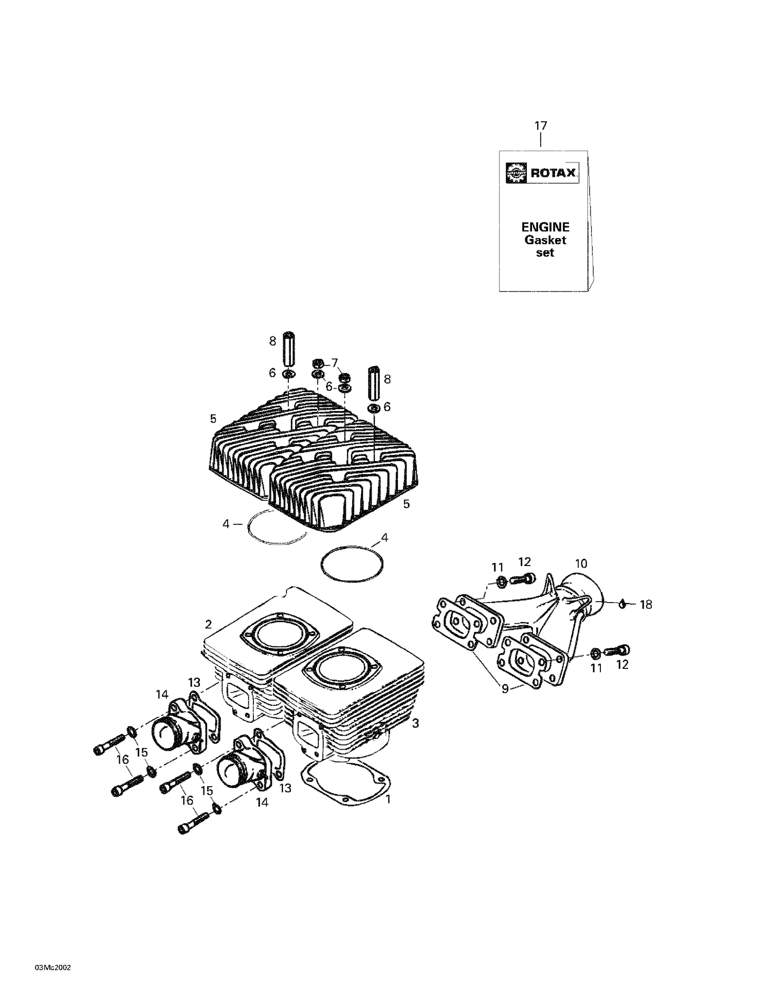 01- Cylinder, Exhaust Manifold