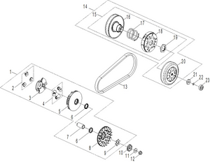 04- Drive - Drive Clutch 70 & 110 Xxc Schematic