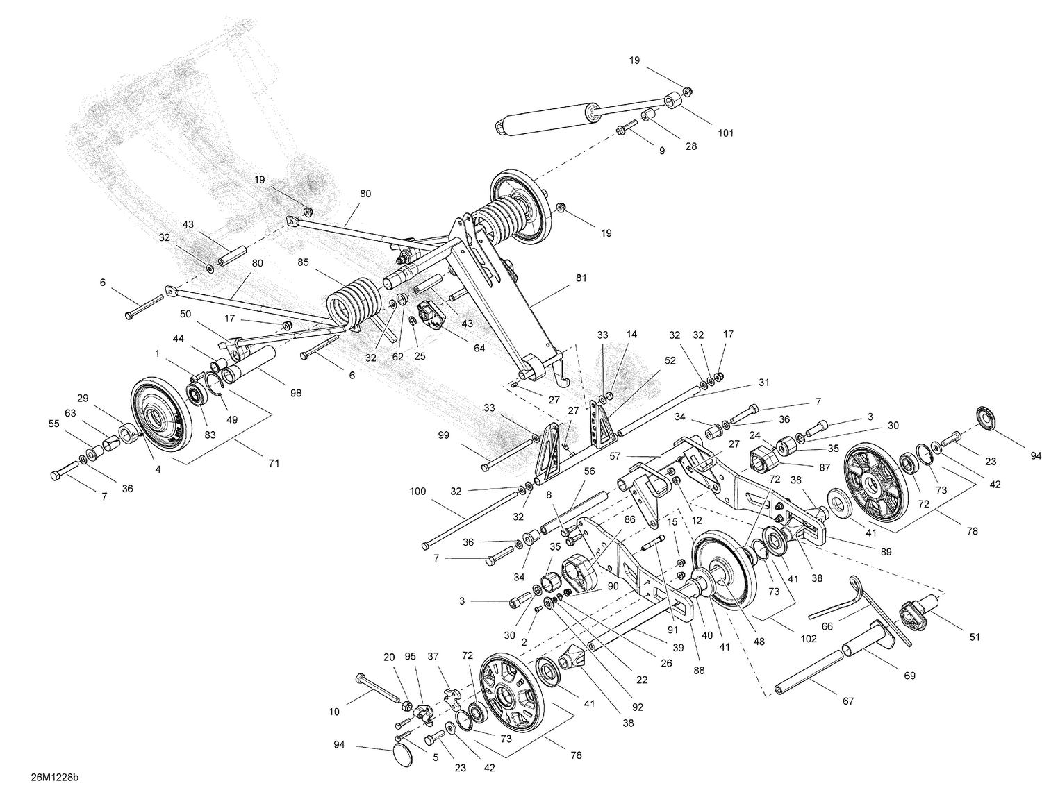 08- Rear Suspension Rear Arm And Shock
