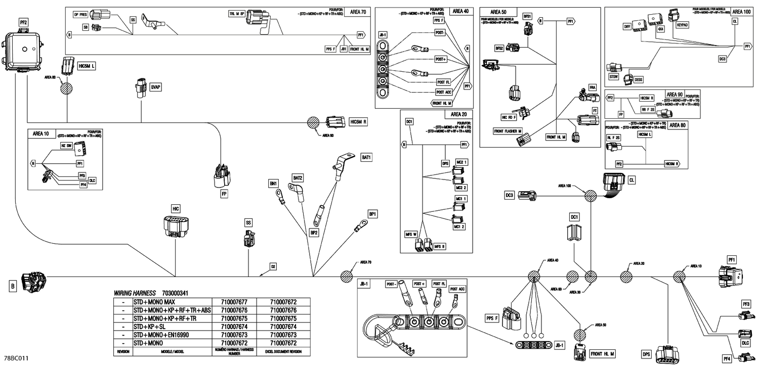 08- Electric - Main Harness - 710007675