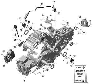 01- Rotax - Gear Box And Components Schematic