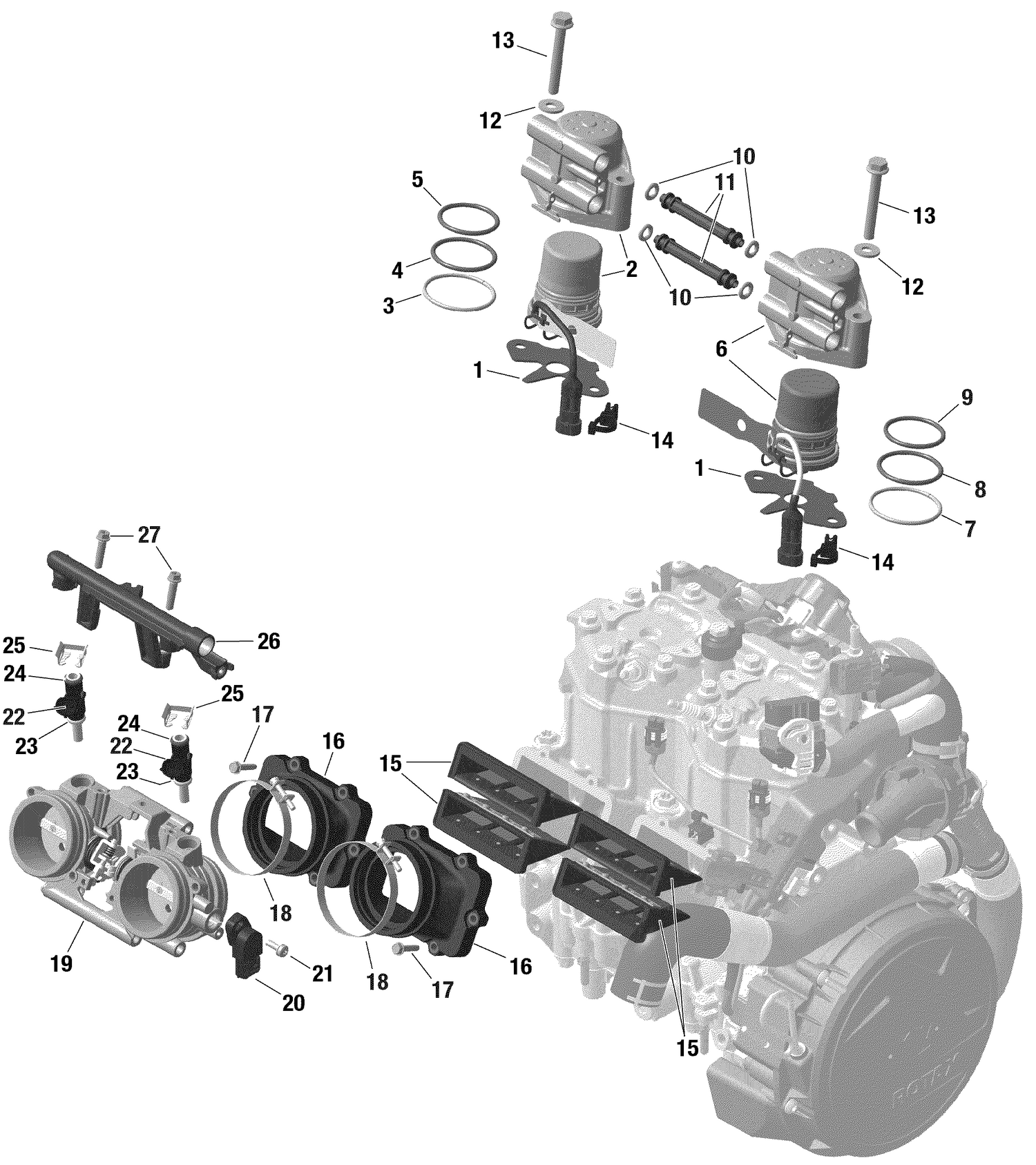 01- Engine - EFI -  598 RS