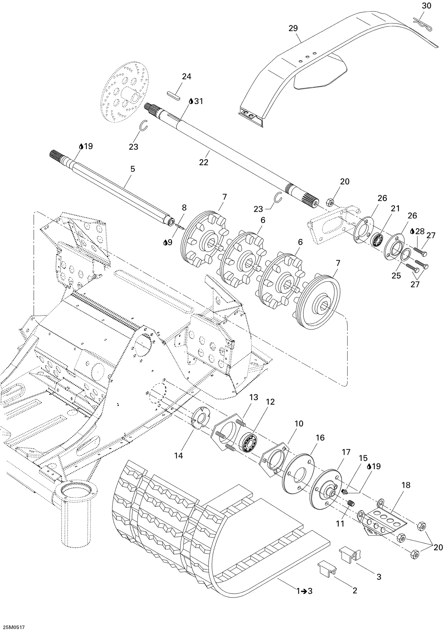 07- Drive Axle, Track And Belt Guard