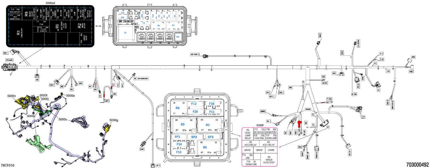 08- Electric - Main Harness - 710009230