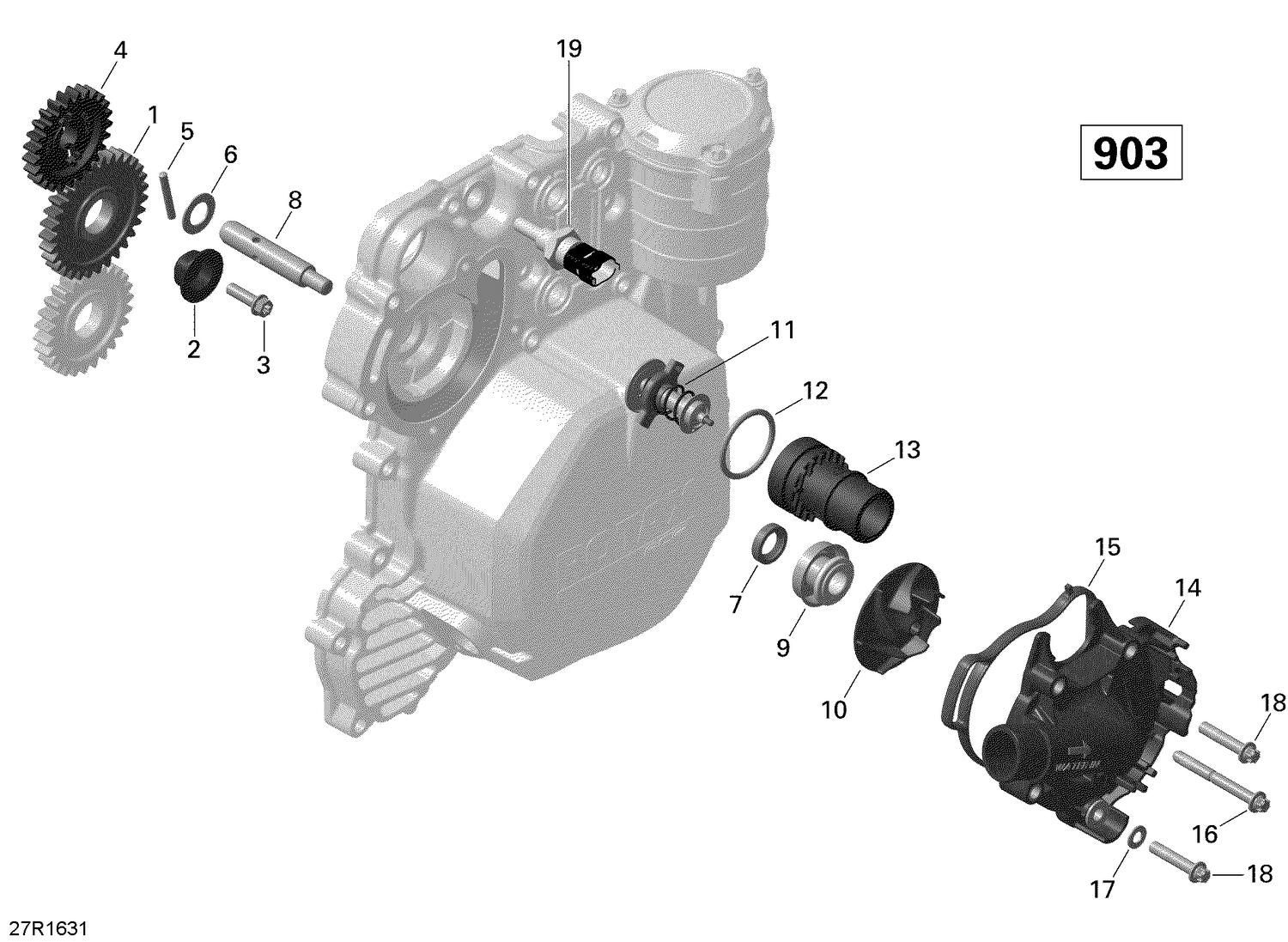 01- Engine Cooling - 900-900 HO ACE