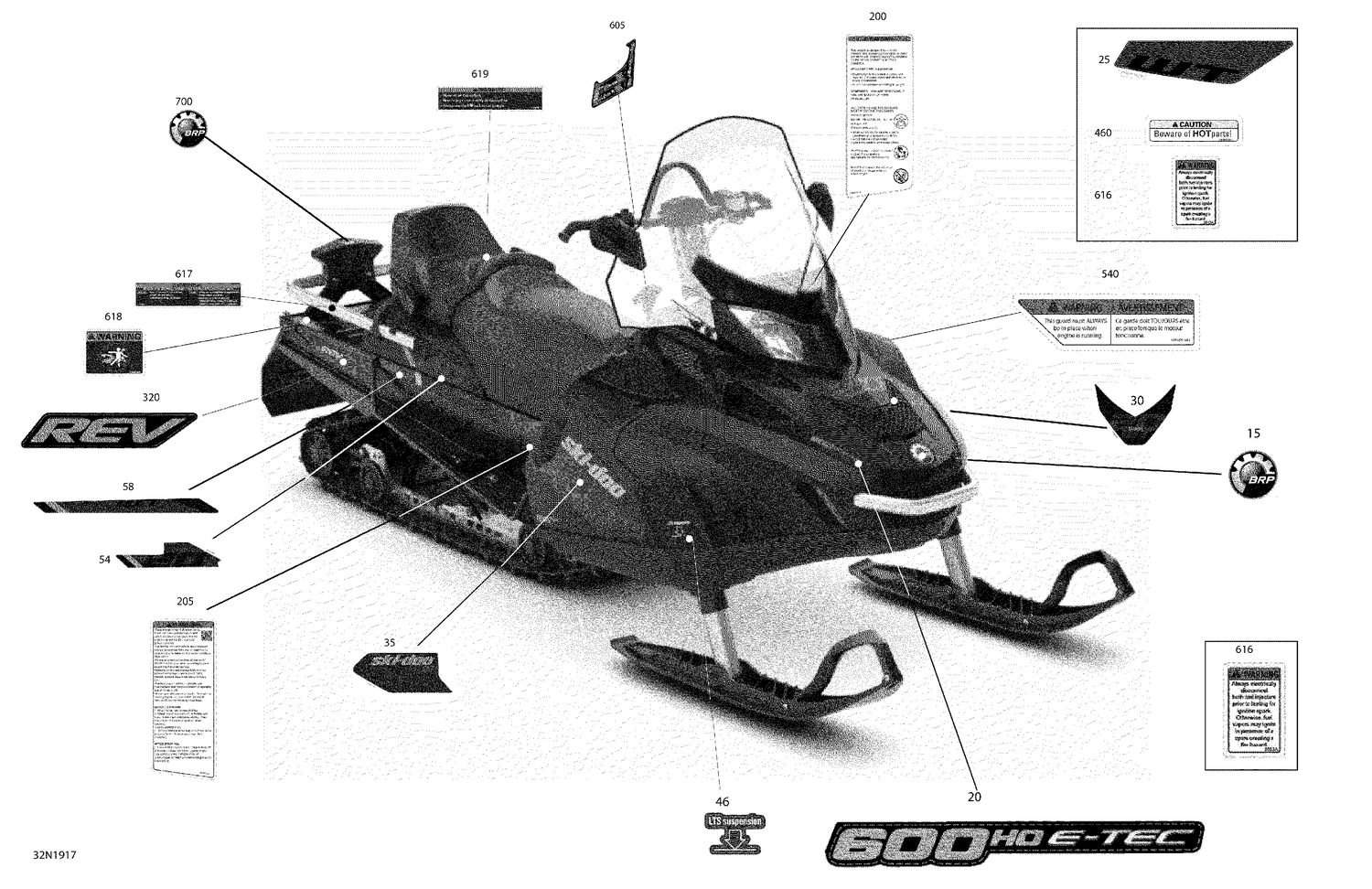 09- Decals - 600HO E-TEC - Package WT
