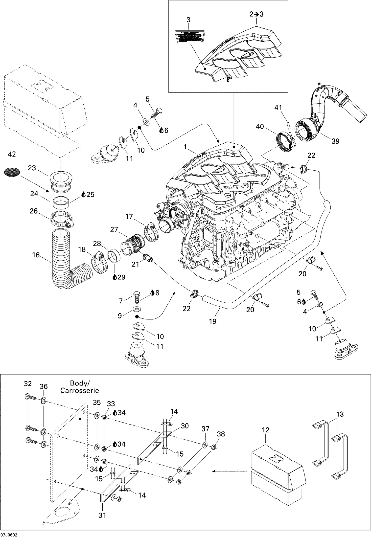 01- Engine And Air Intake Silencer