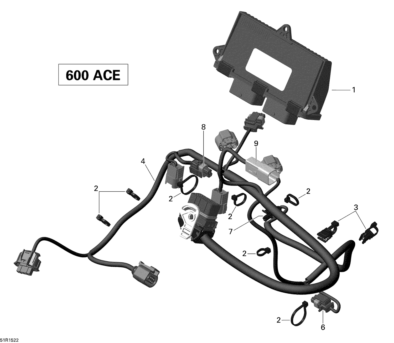 10- Engine Harness And Electronic Module _51R1522