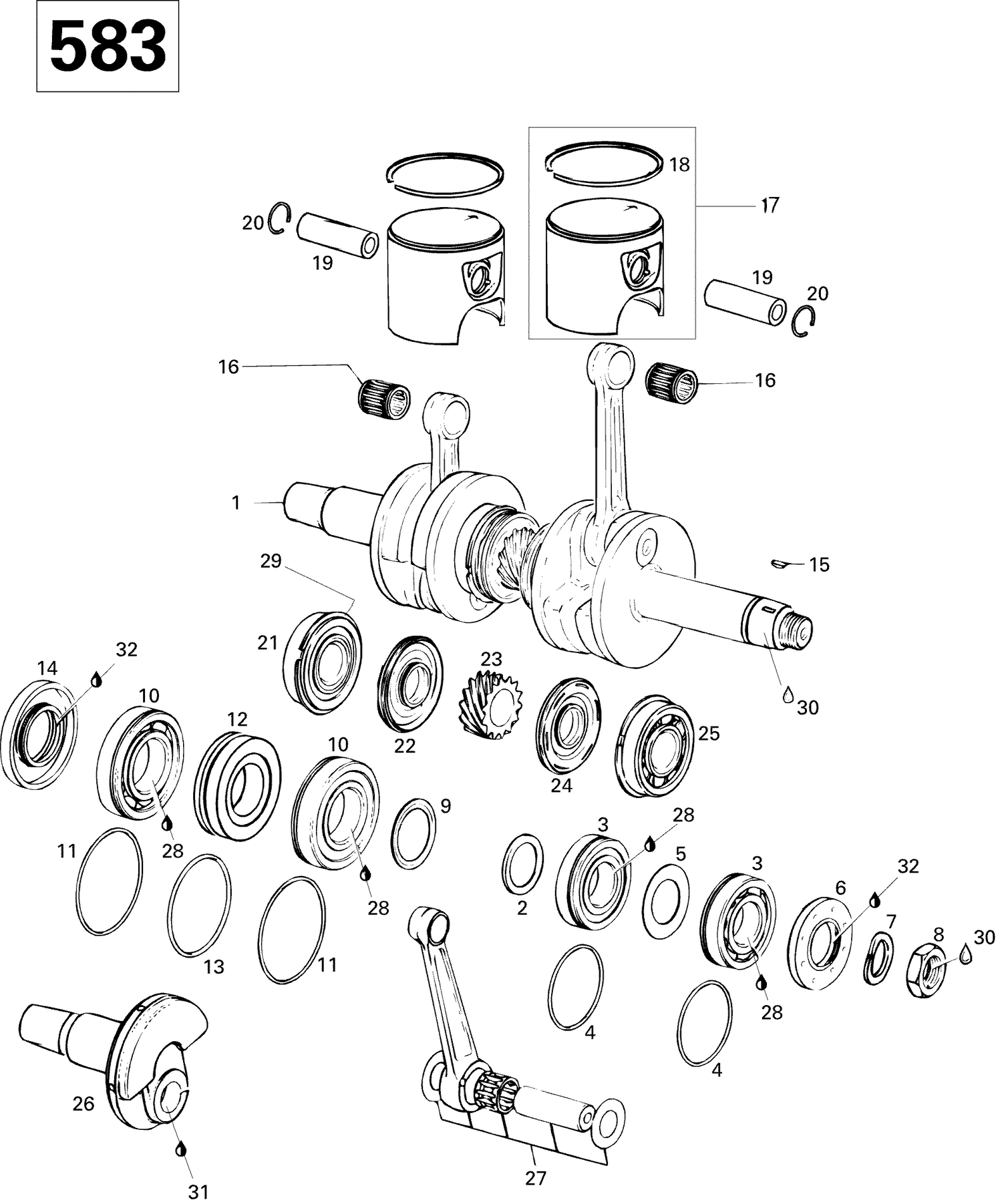 01- Crankshaft And Pistons 583