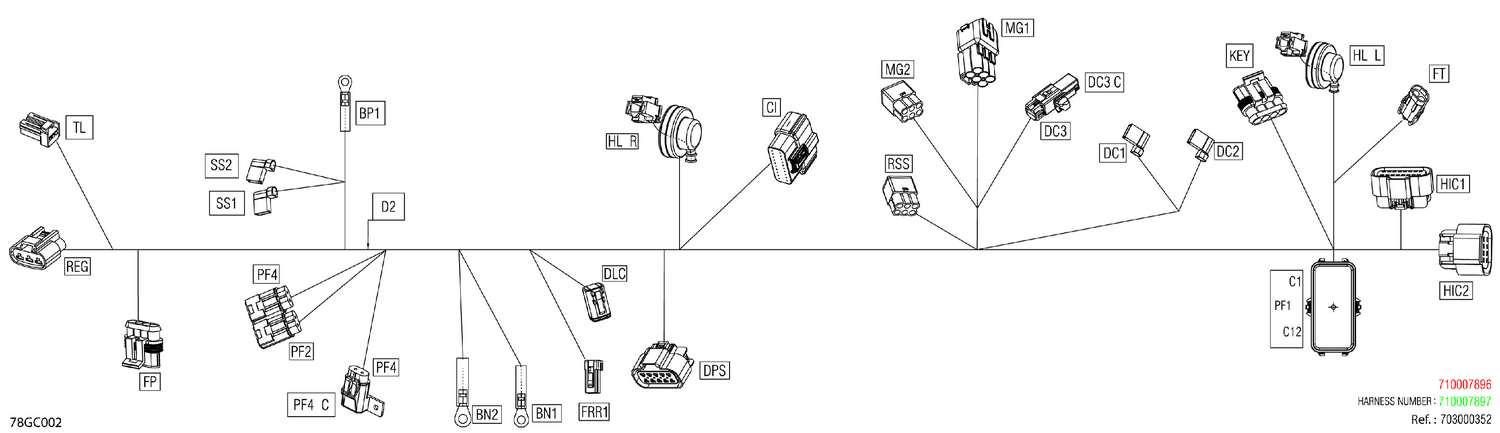 08- Electric - Main Harness - 710007897
