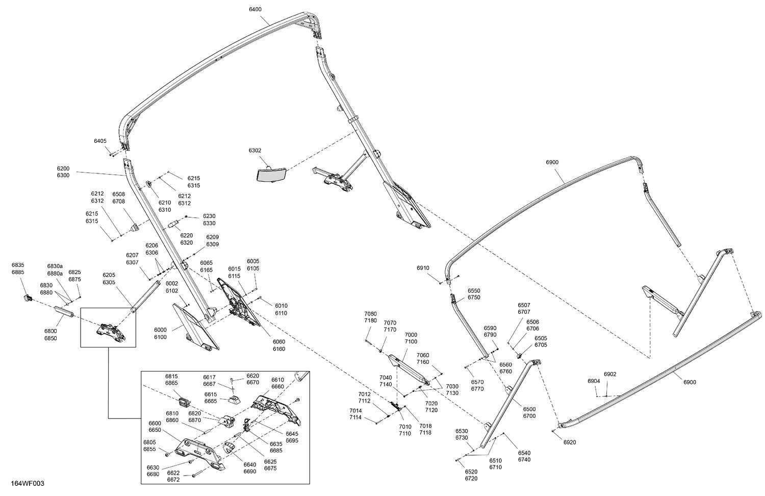 05- CANVAS - Bimini Top Rear Section