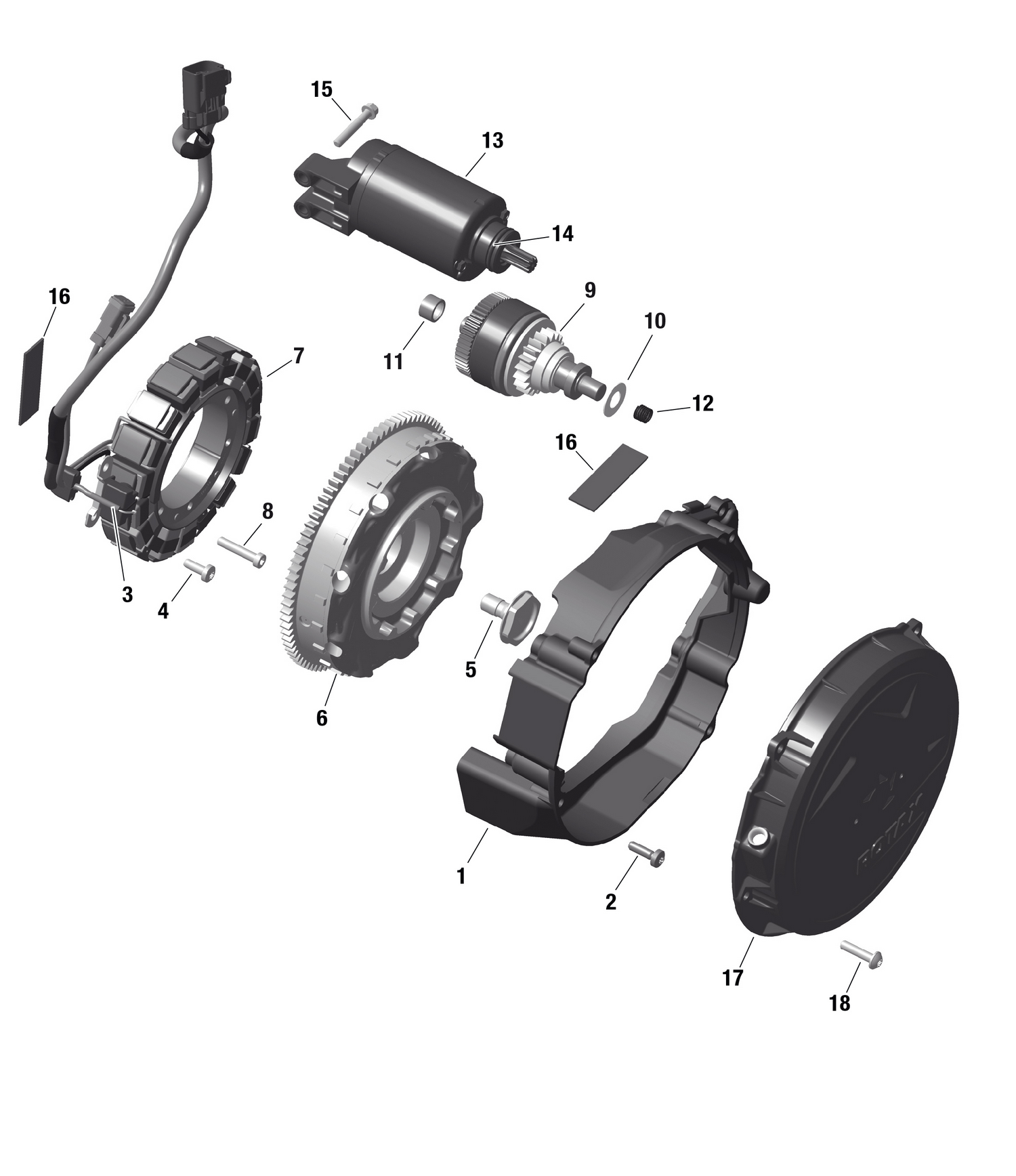01- ROTAX - Magneto and Electric Starter
