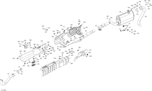 01- Exhaust 6x6 - 1000 Efi Schematic