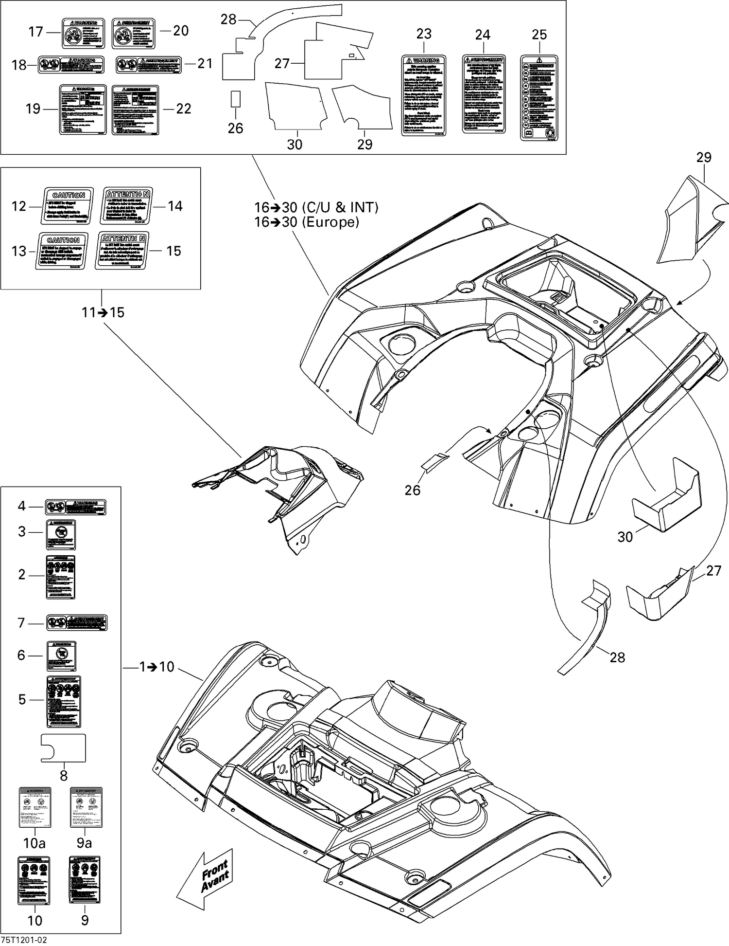 09- Fender And Central Panel Kit