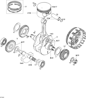 01- Crankshaft And Pistons Schematic