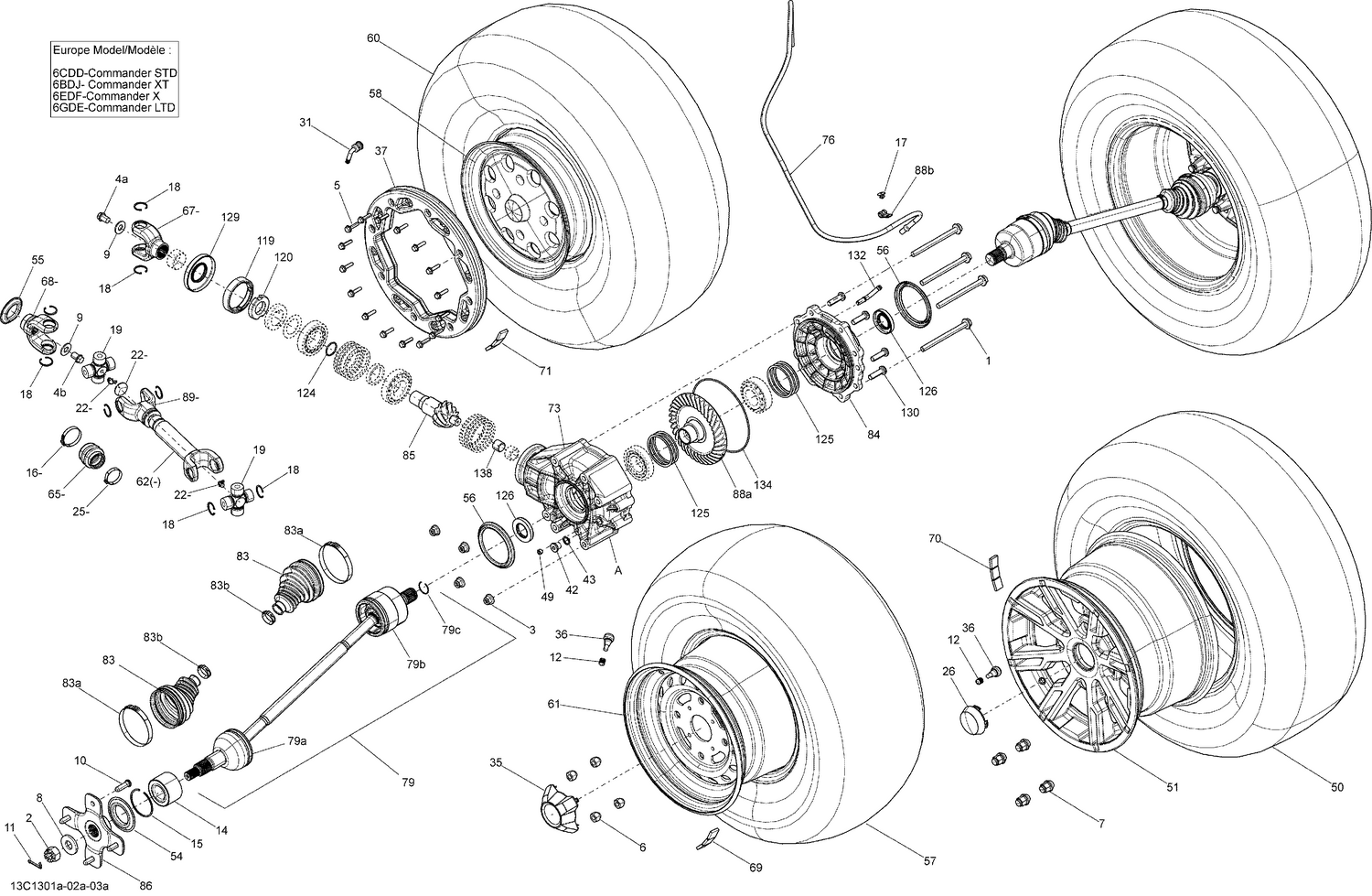 08- Drive System, Rear Europe