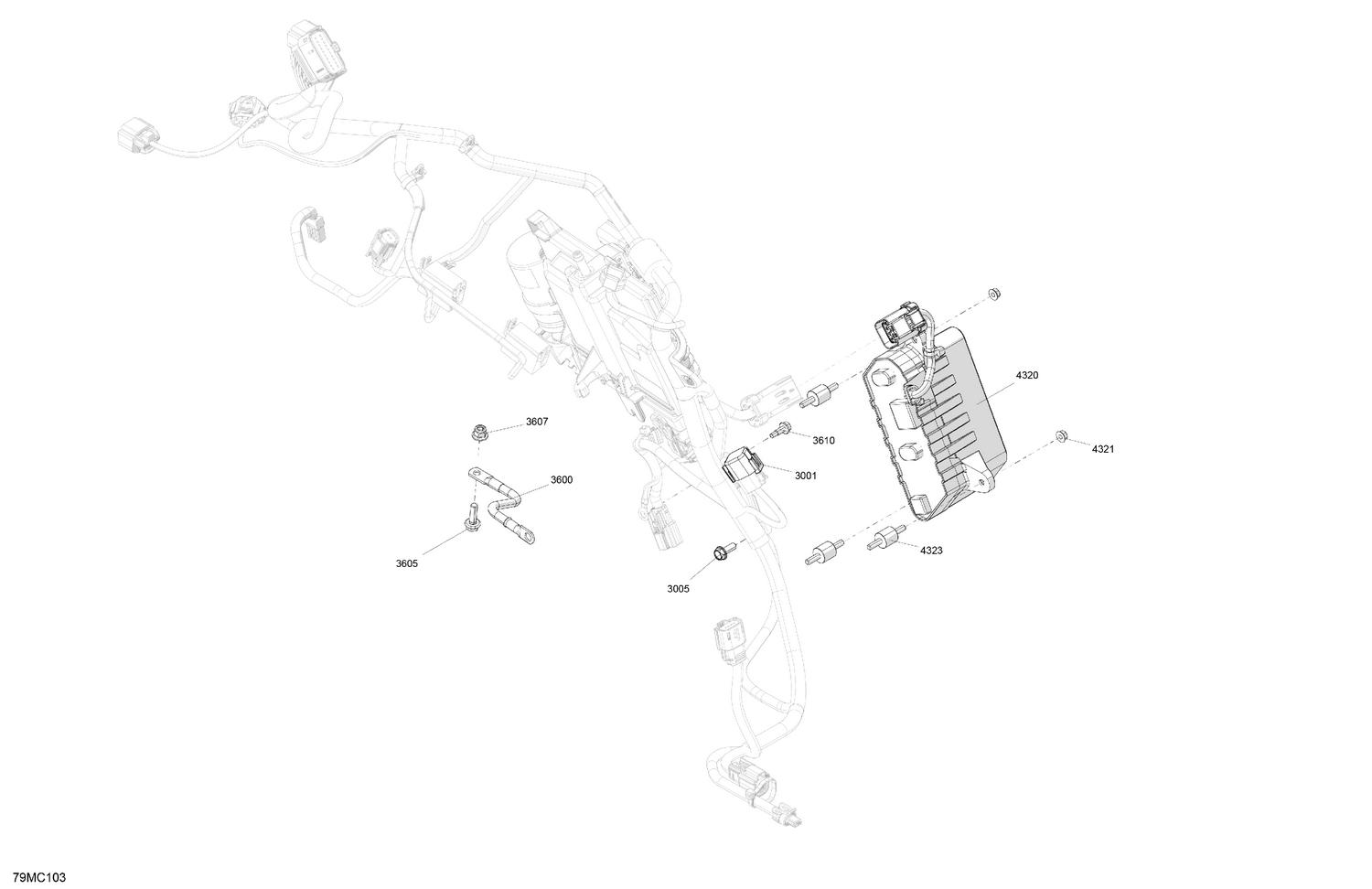 08- Electric - Lower Section - Model With E-TEC SHOT Engine Starter