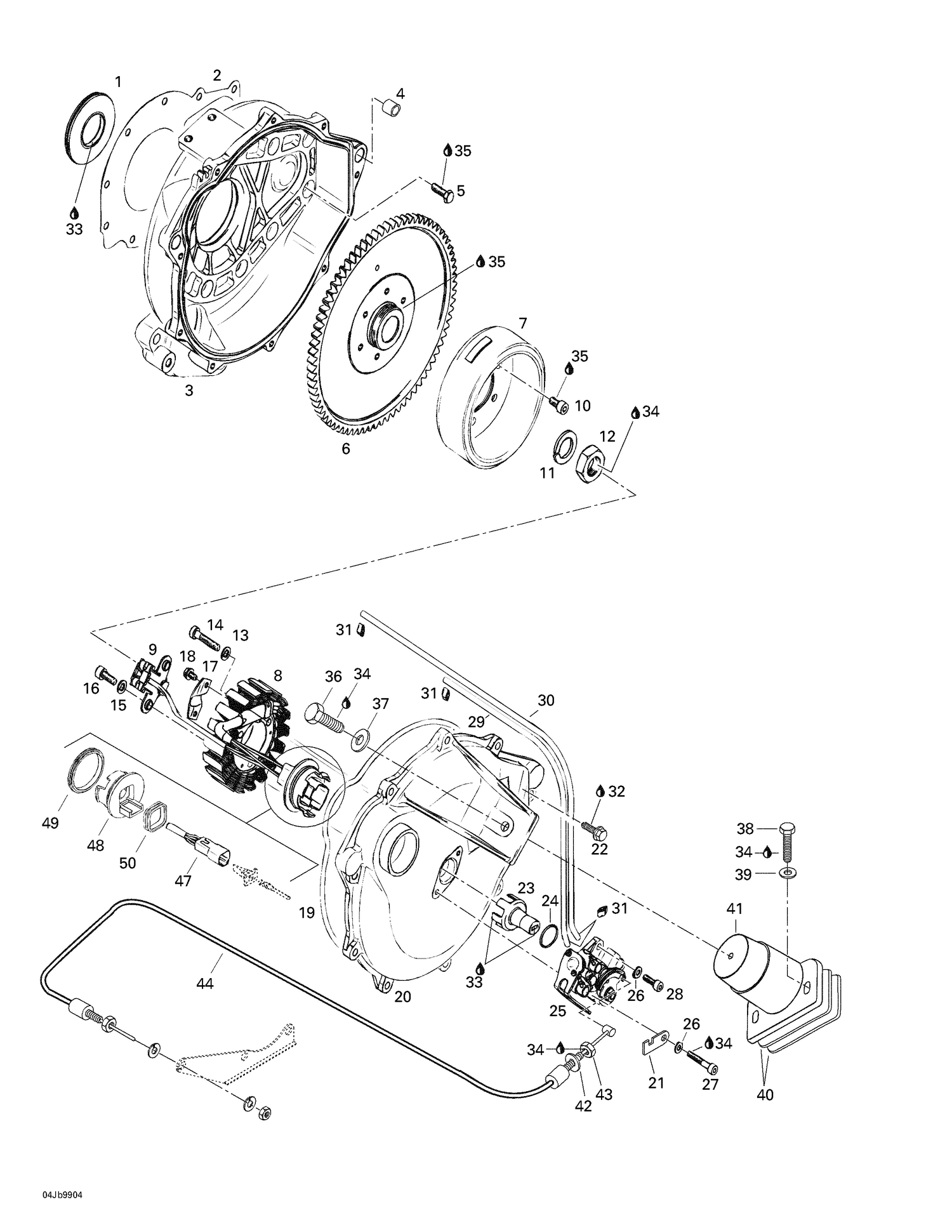 03- Magneto, Oil Pump