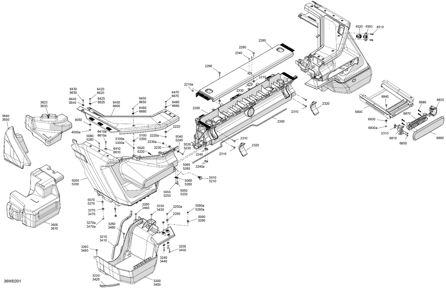 05- HULL - Rear Deflector Float and Rear Bumper