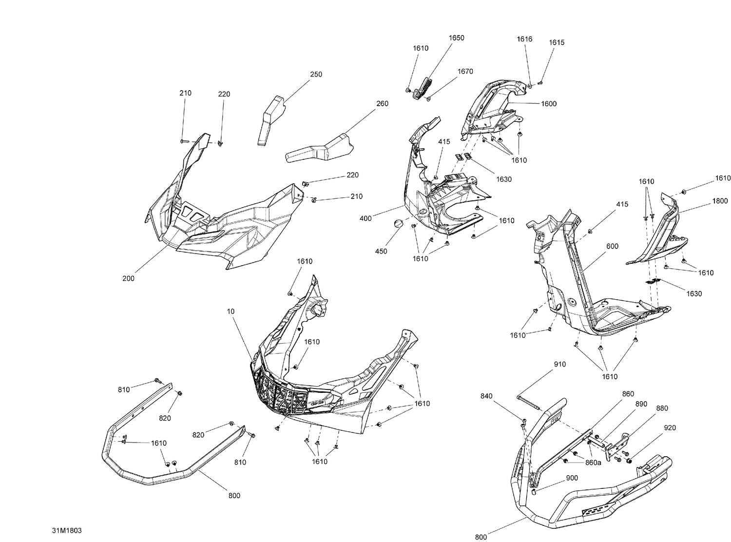 09- Bottom Pan - 900 ACE - Package Enduro