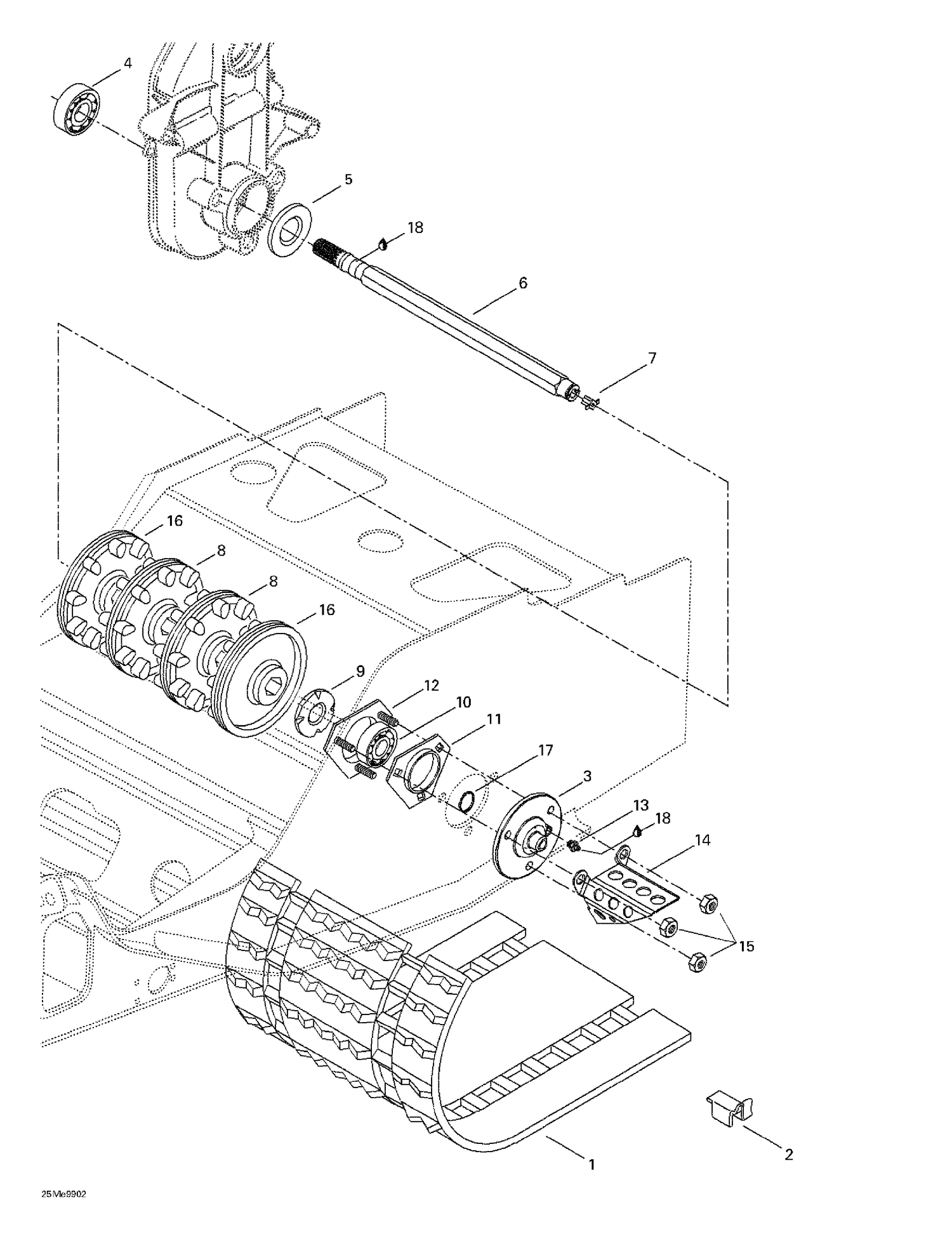 05- Drive Axle And Track