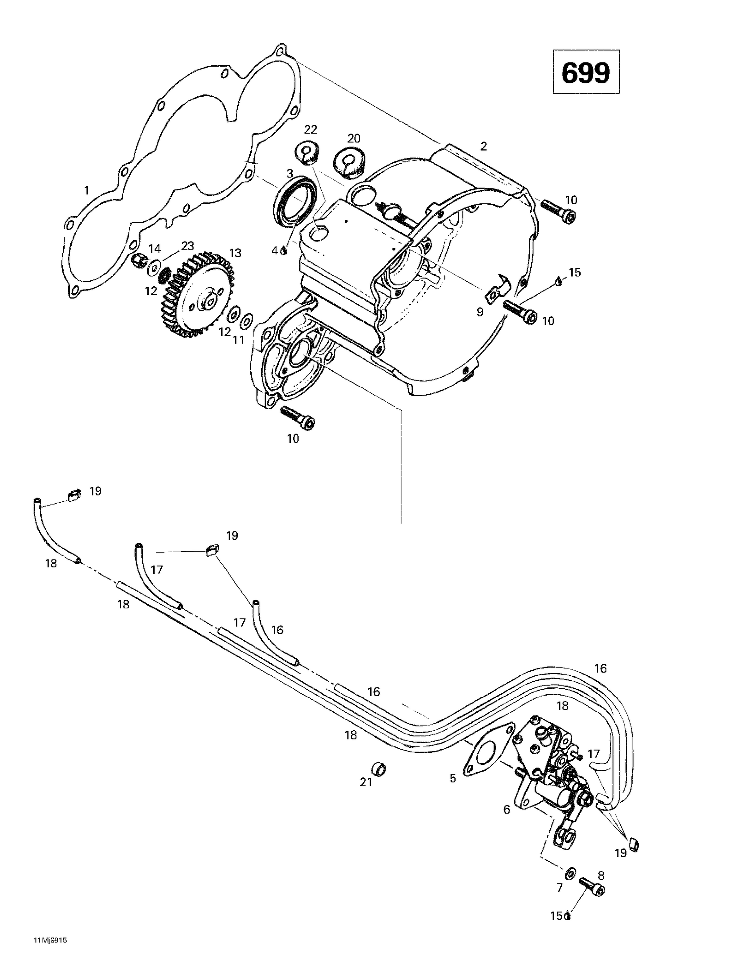 03- Ignition Housing Oil Pump (699)