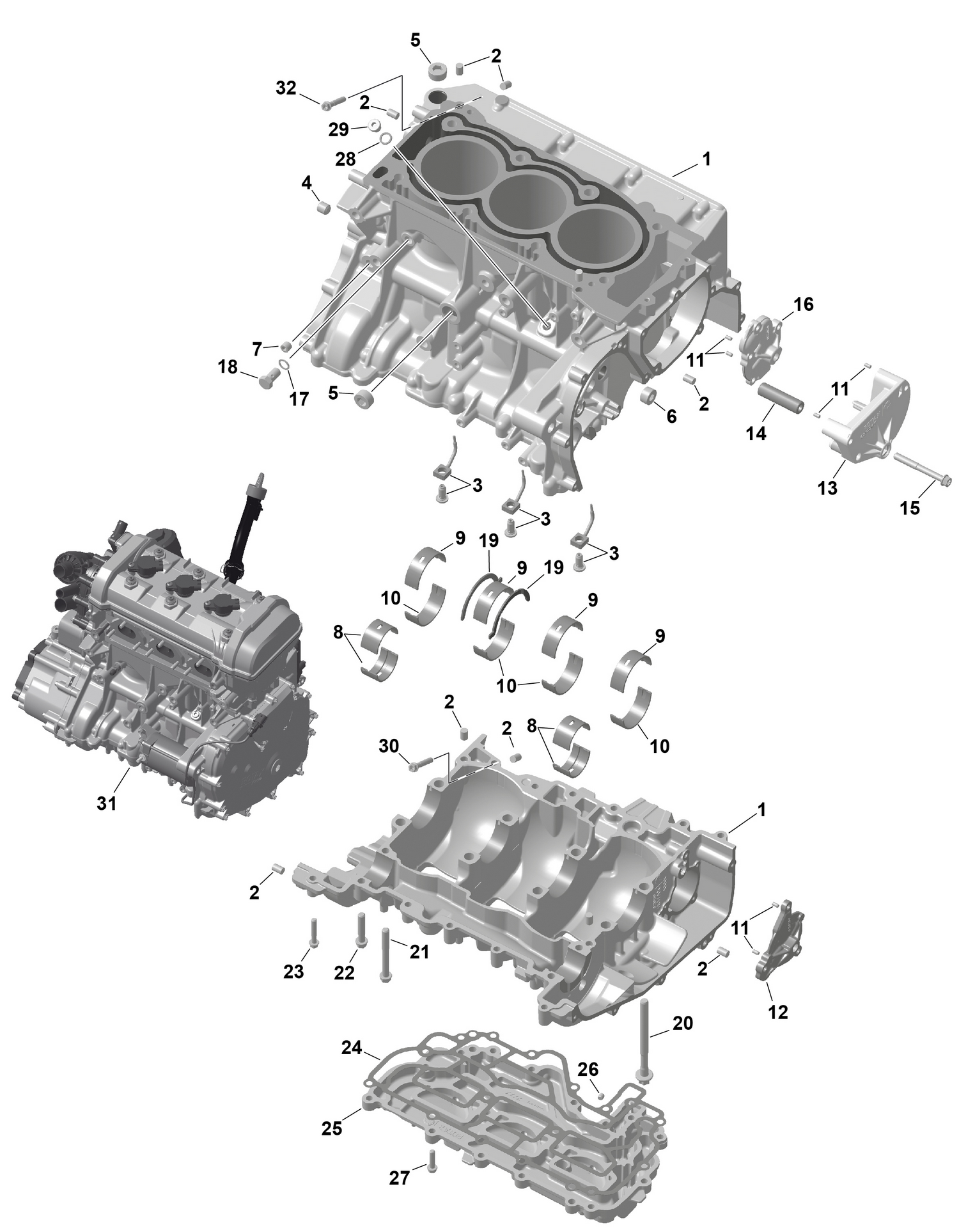 01- ROTAX - Crankcase