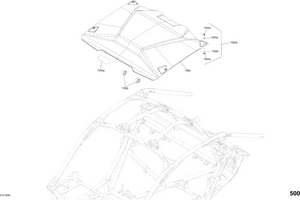 09- Body Parts - Triple Black - Package Xrs Dps - Roof Section Schematic