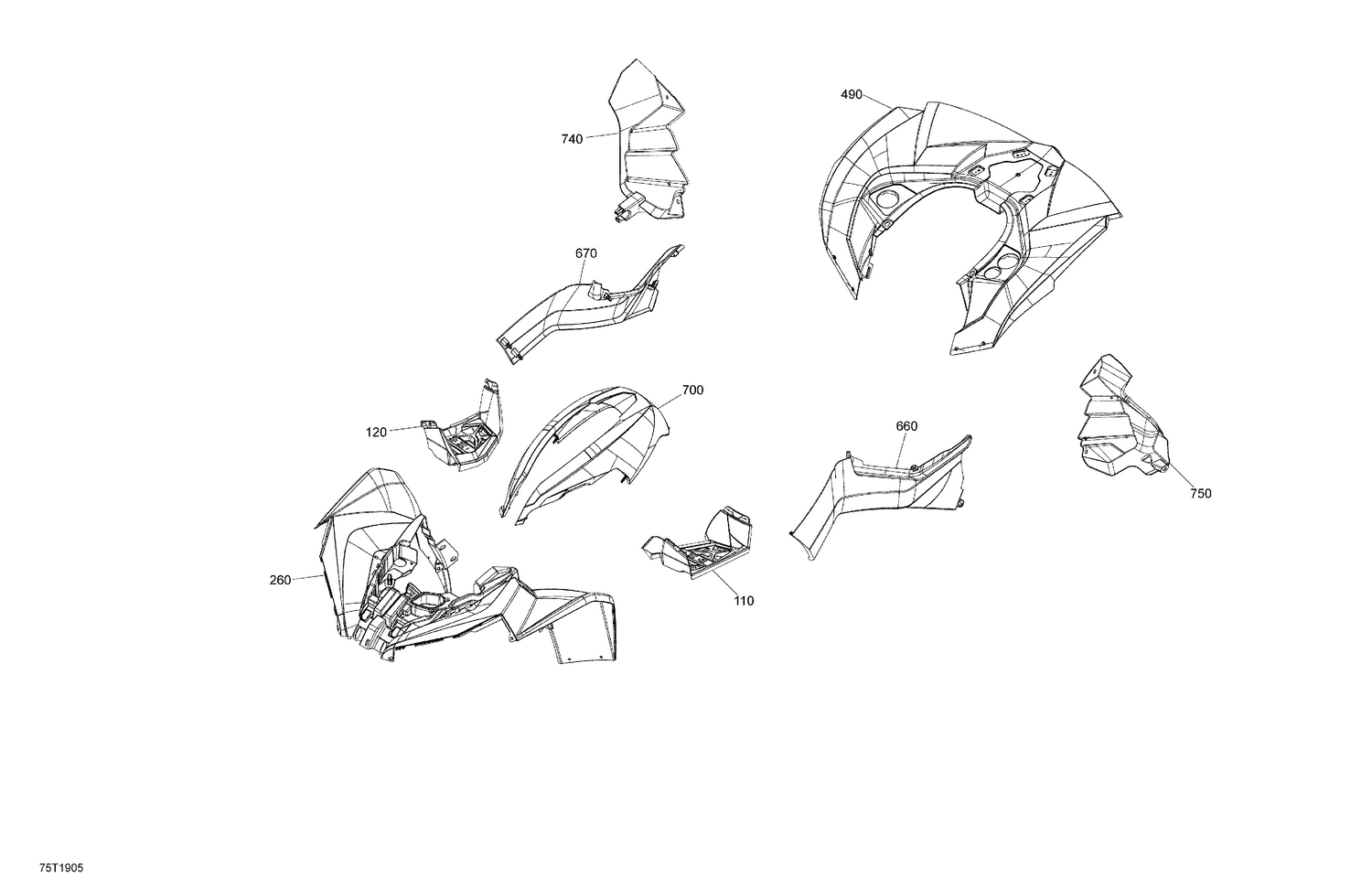 09- Fender And Central Panel Kit - Package XXC