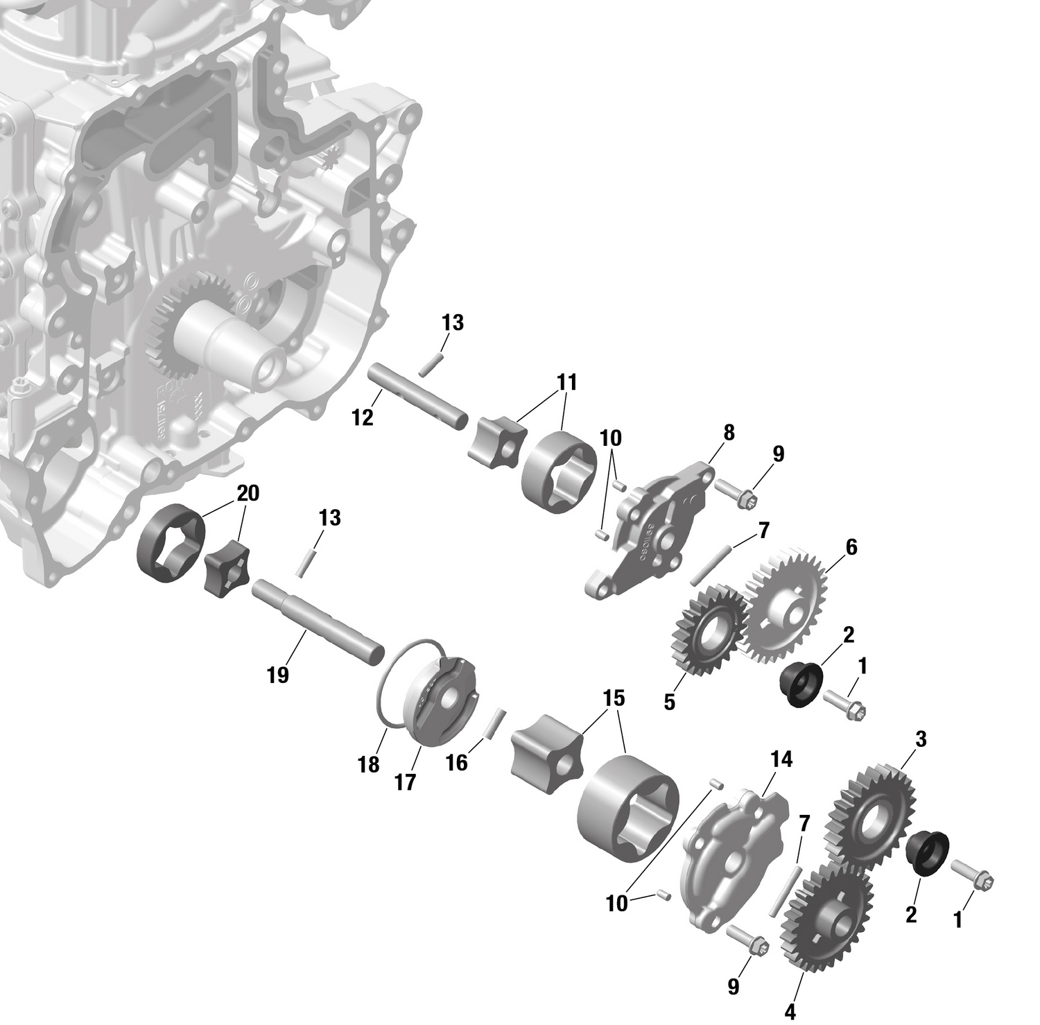 01- ROTAX - Oil Pump
