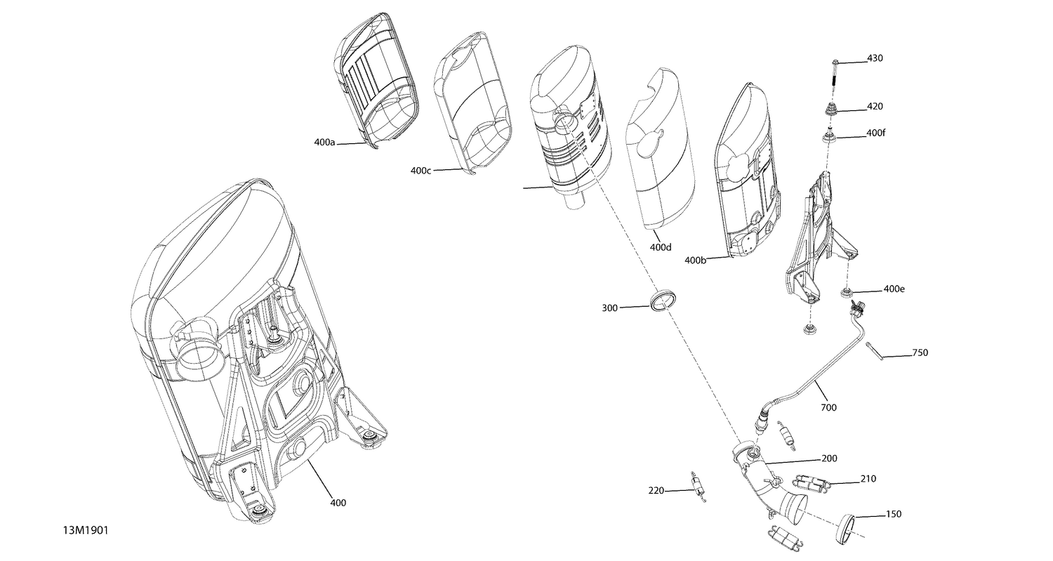 01- Exhaust REV GEN4 - 900 ACE