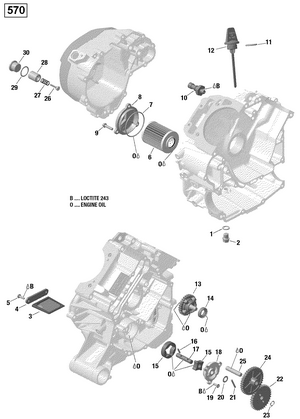 01- Engine Lubrication - 570 Efi Schematic