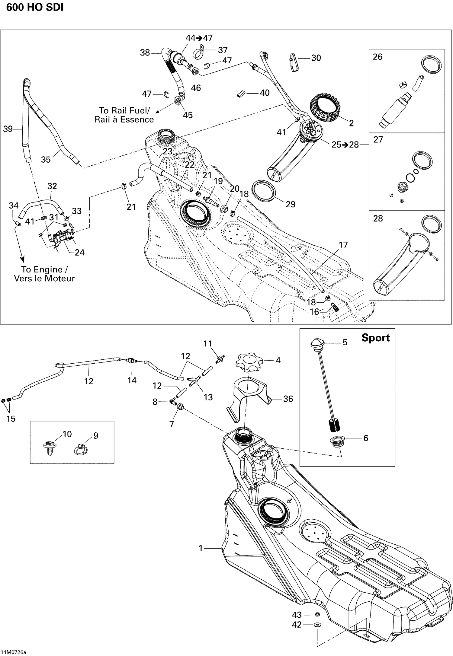 02- Fuel System 600 SPORT