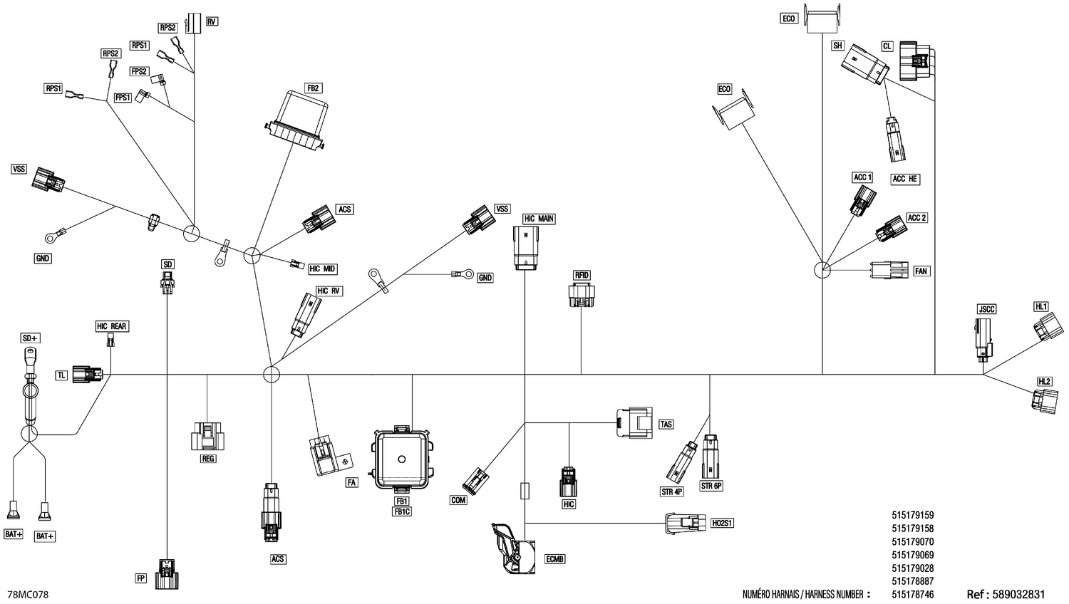 08- Electric - Main Harness - 515178999
