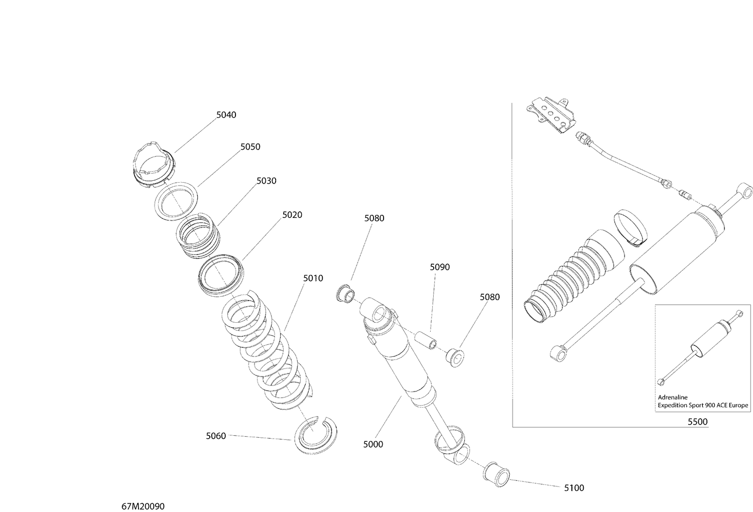 08- Suspension, Rear - Shocks - Sport