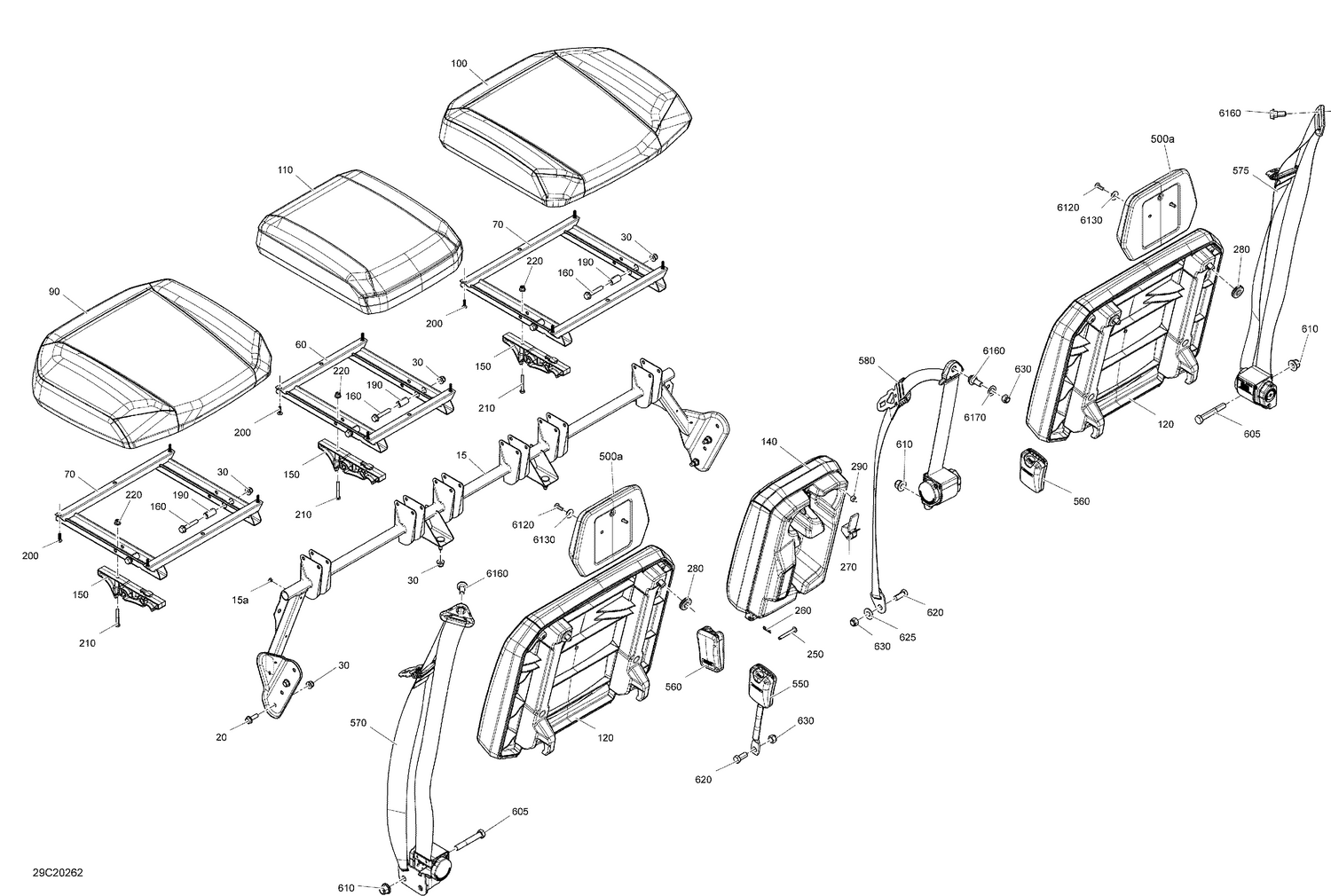 09- Seat - Rear Section - XT