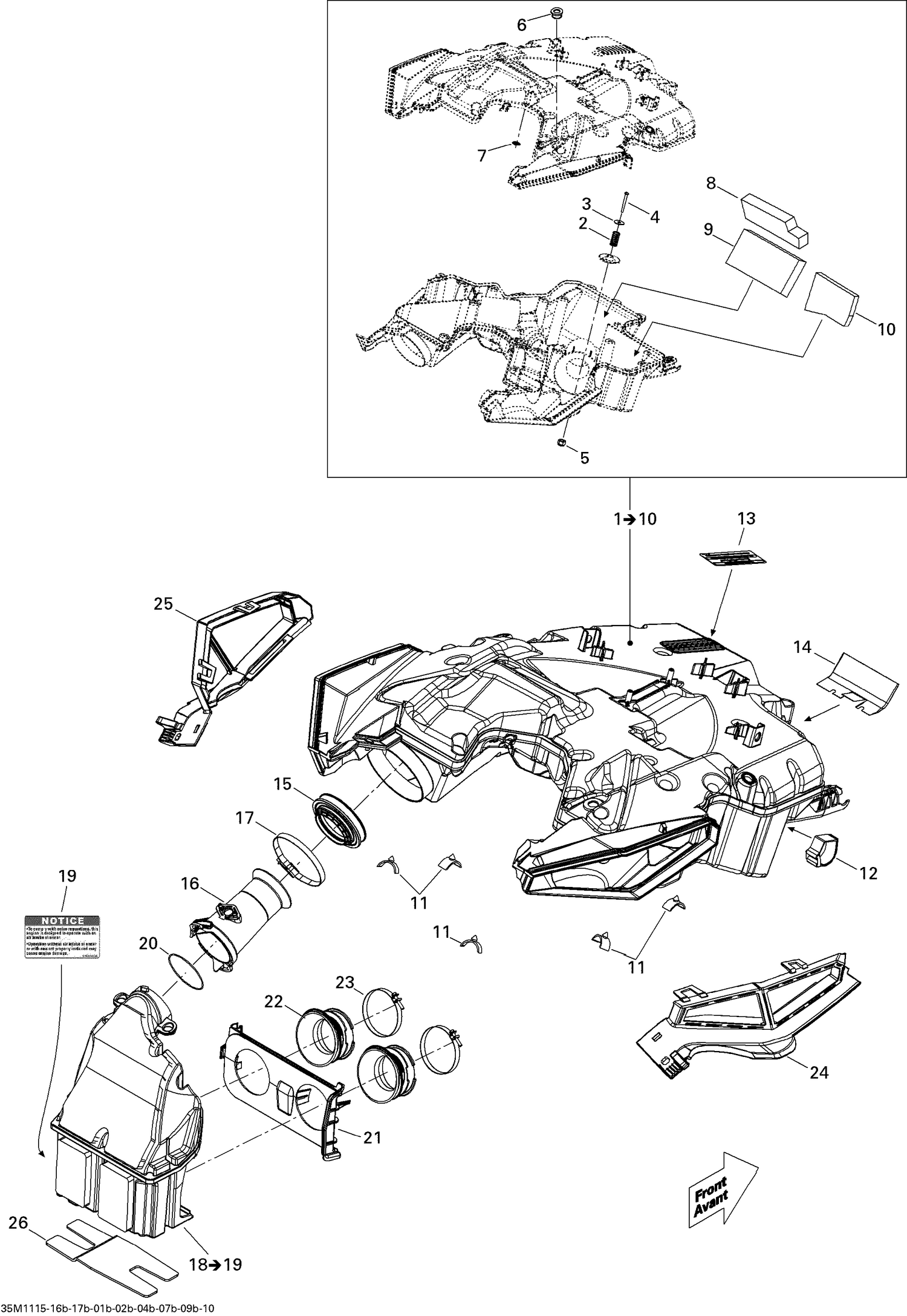 02- Air Intake System 800R ETEC