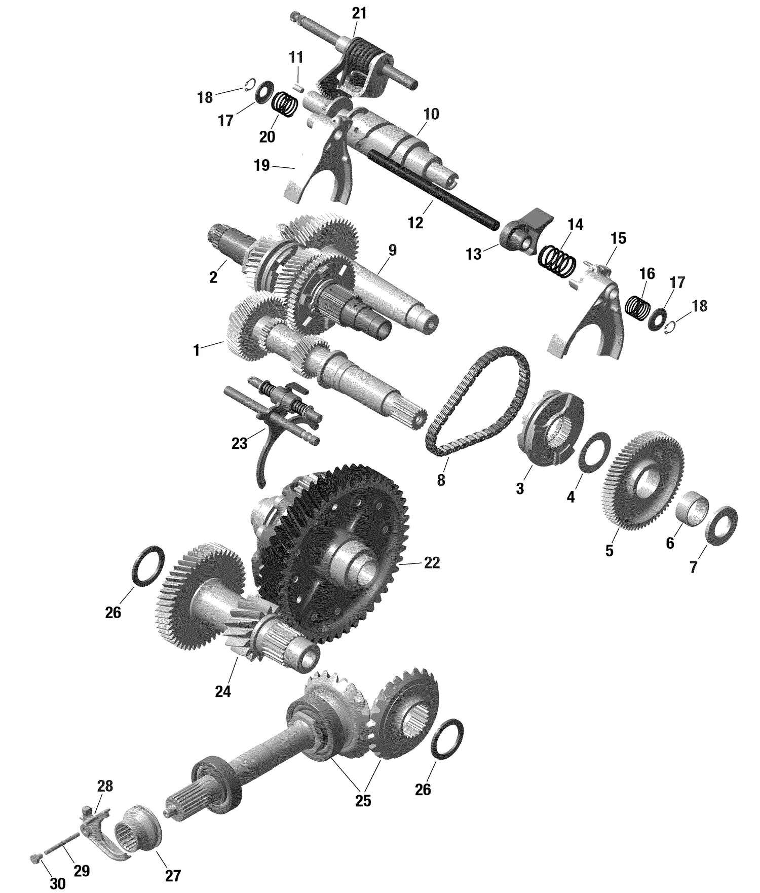 01- Rotax - Gear Box 2 - 804
