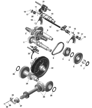 01- Rotax - Gear Box 2 - 804 Schematic
