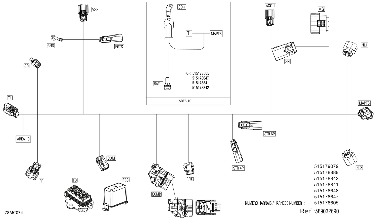 08- Electric - Main Harness - 515178841