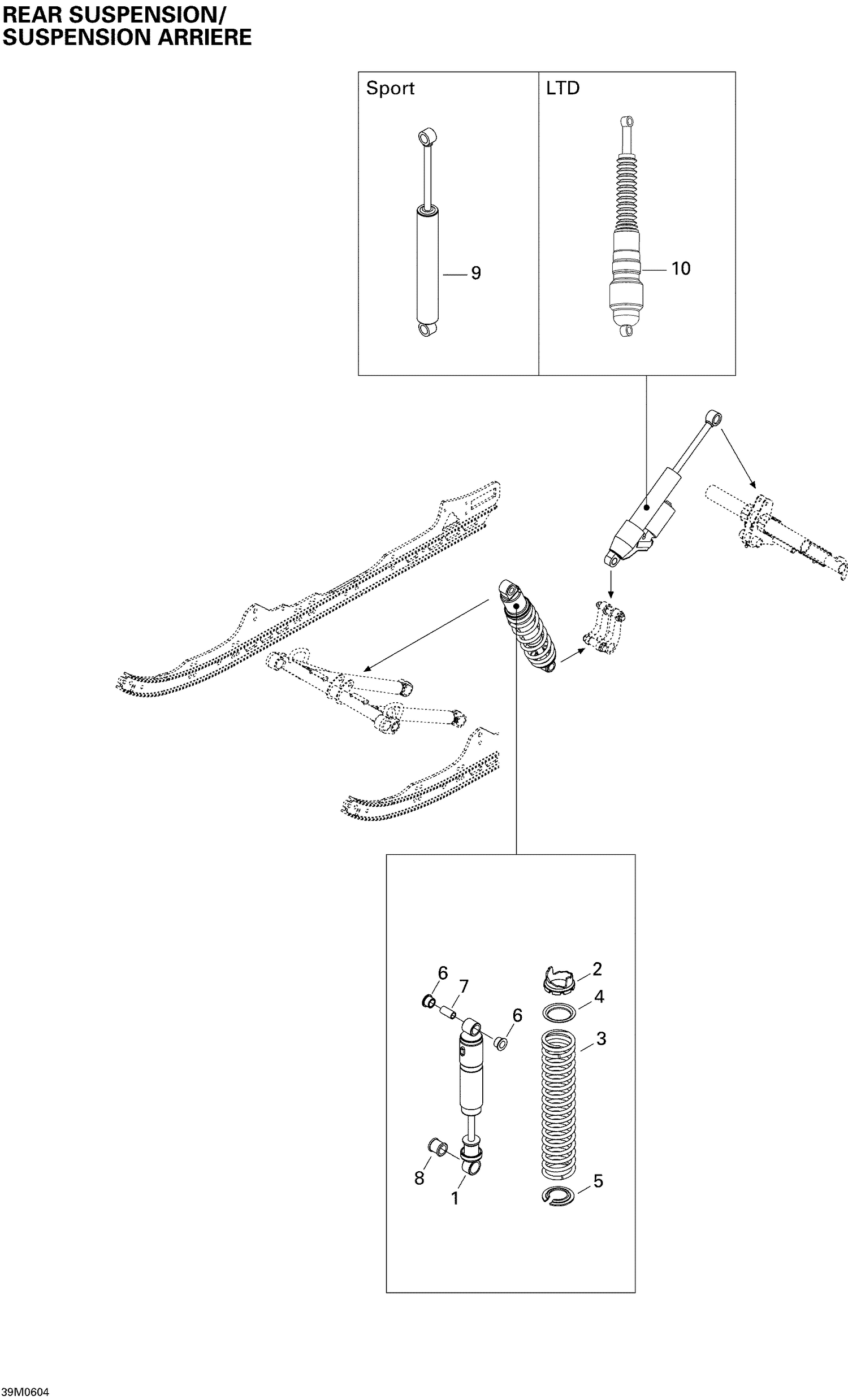 08- Rear Suspension Shocks Sport