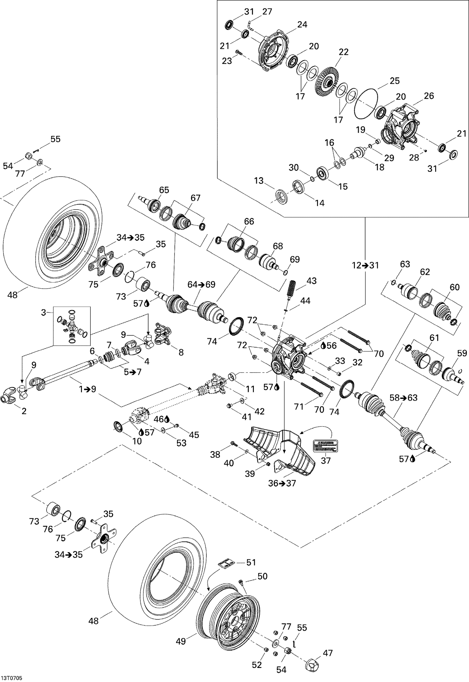 08- Drive System, Rear STD
