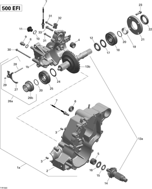 01- Gear Box Output Shaft _71r1503 Schematic