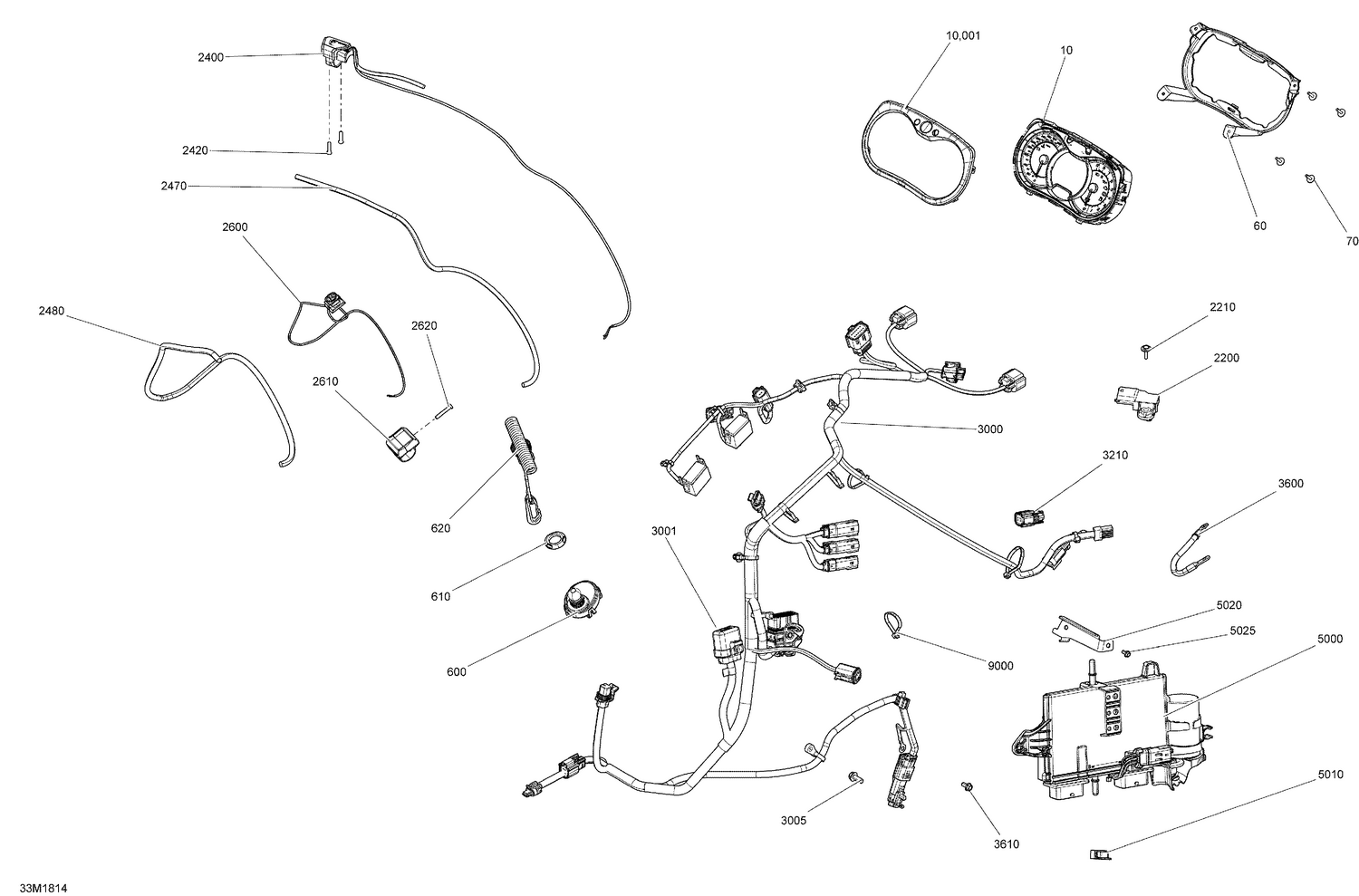 10- Electrical System MXZ - 850 E-TEC - Package XRS Manual Starter