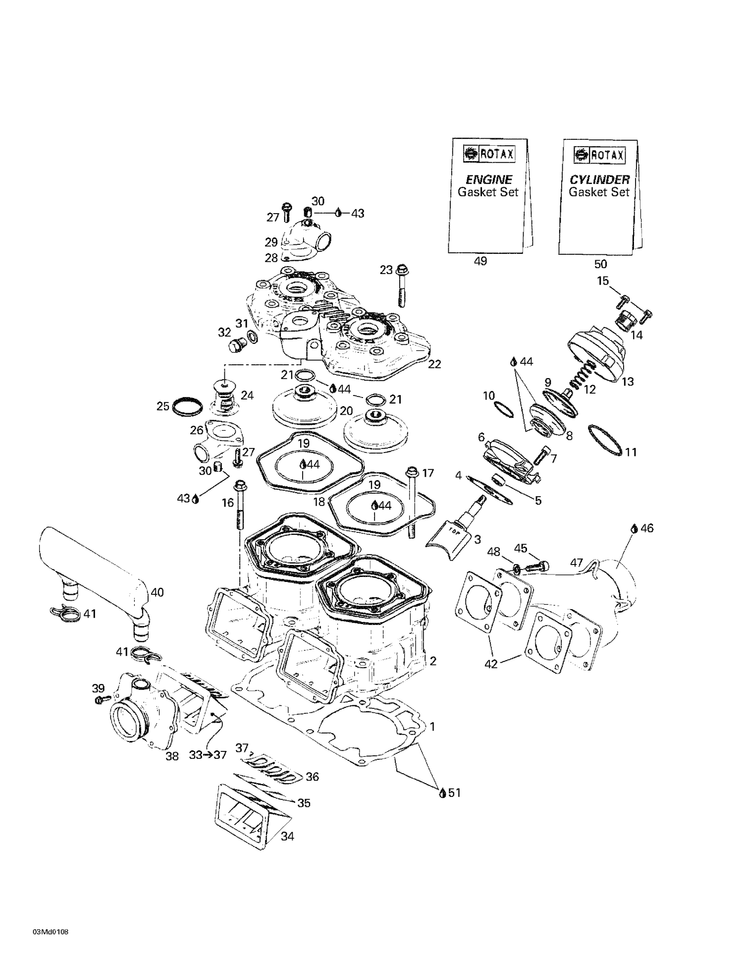 01- Cylinder, Exhaust Manifold