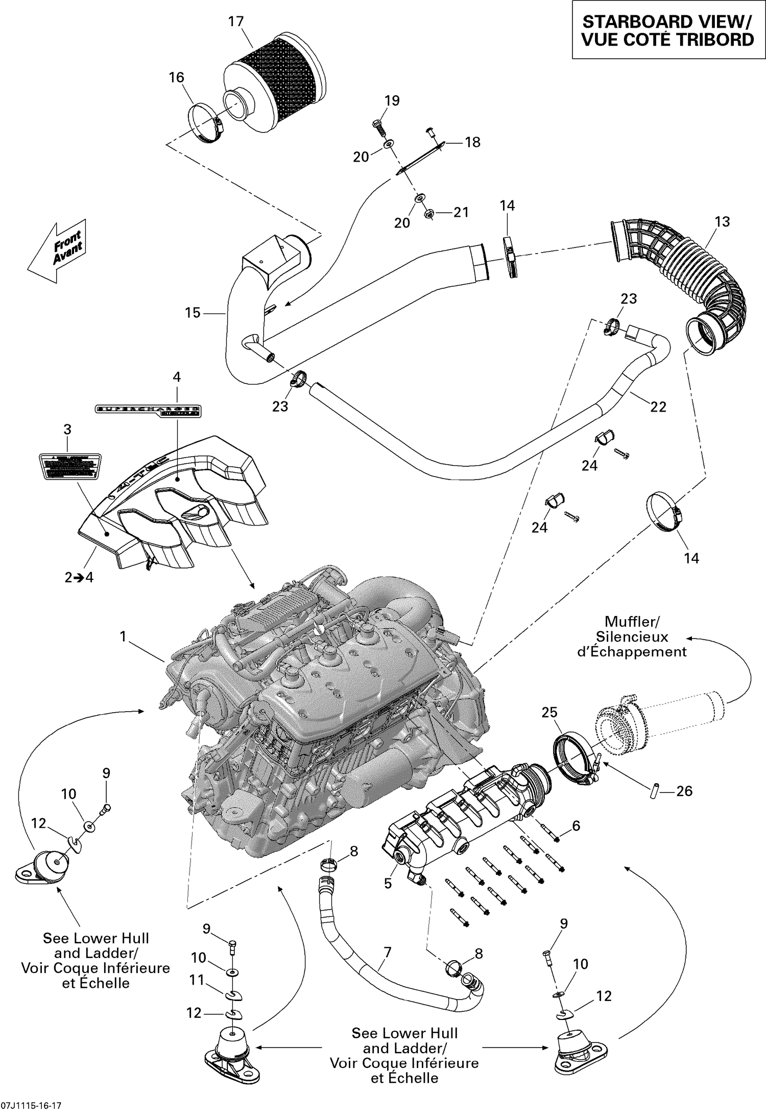 01- Engine And Air Intake Silencer
