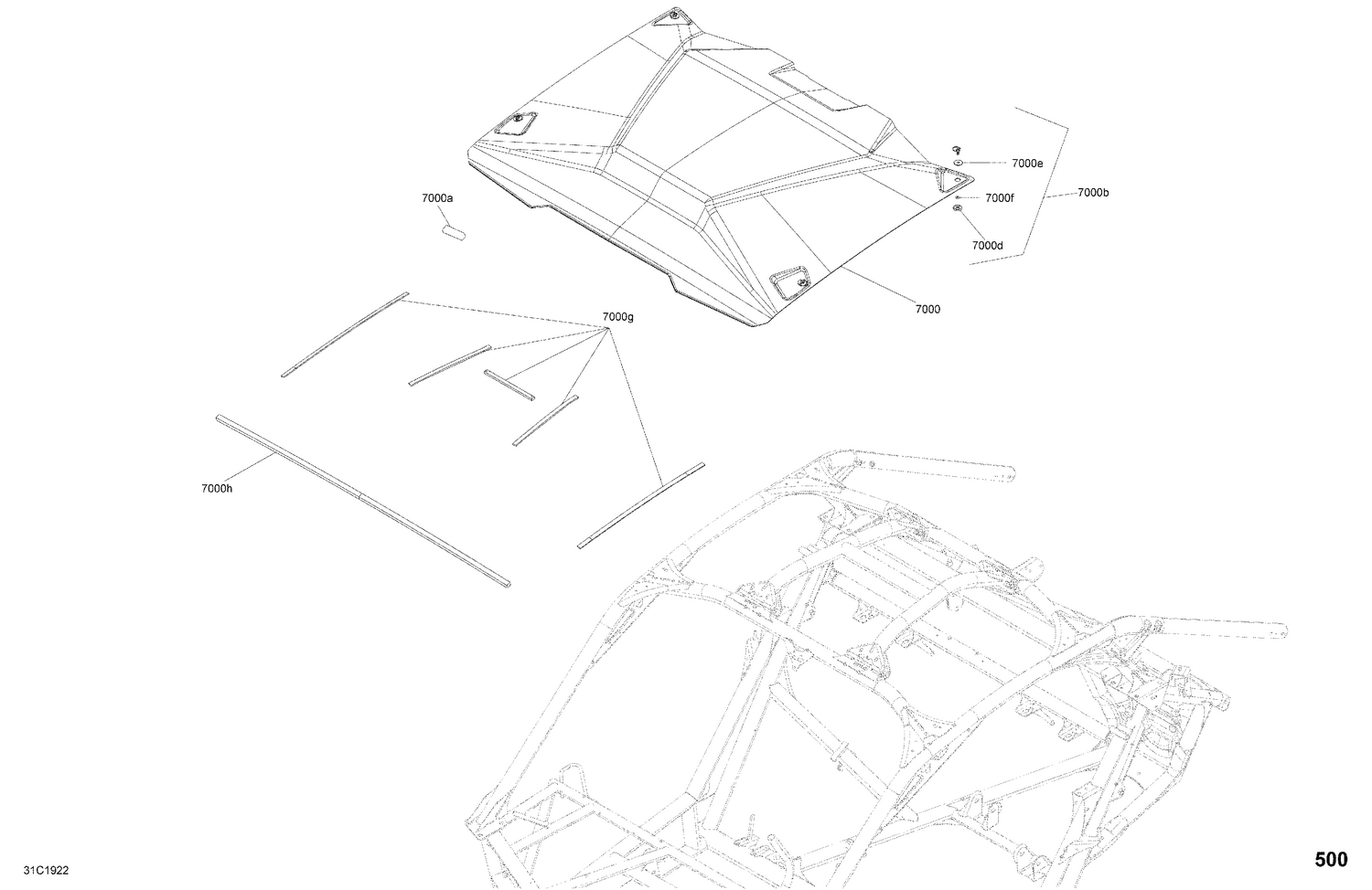 09- Body - Roof Section - Carbon Black