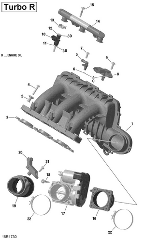 02- Air Intake Manifold And Throttle Body Schematic