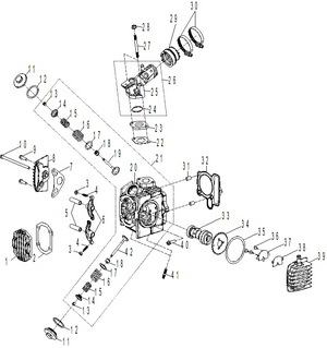 02- Engine - Cylinder Head Schematic