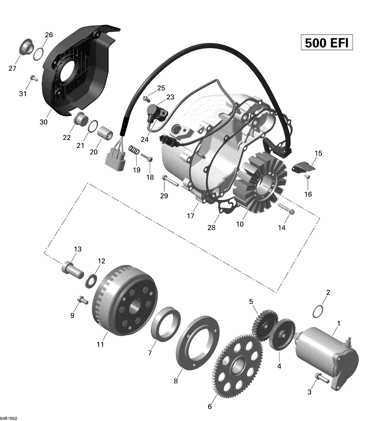 03- Magneto And Electric Starter Outlander_04R1502
